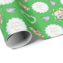 "Lycklig Mors dag Irish Grönt Presentpapper