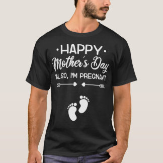 Lycklig Mors dag Jag är också gravid Gravid Ann T Shirt