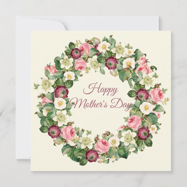 Lycklig Mors dag Julkort (Framsida)