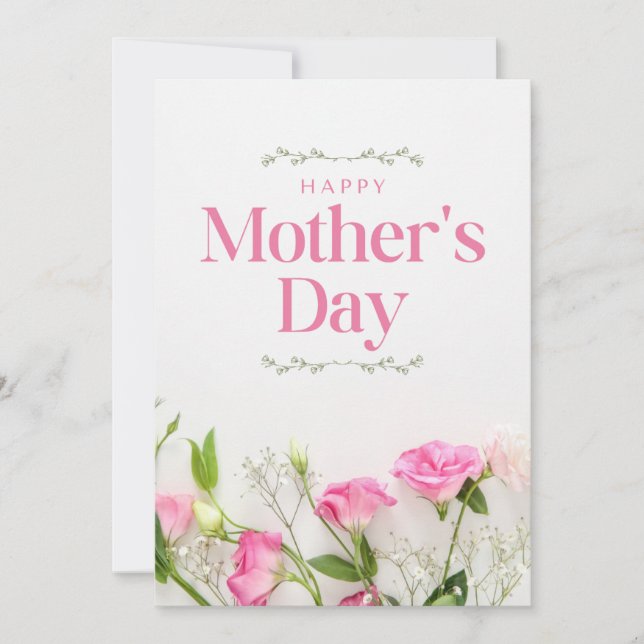 Lycklig Mors dag Julkort (Framsida)