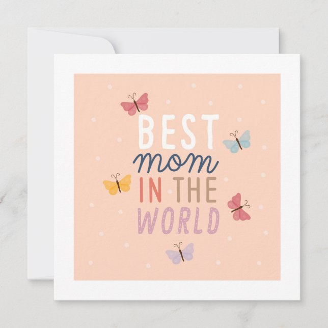 Lycklig Mors dag Julkort (Framsida)