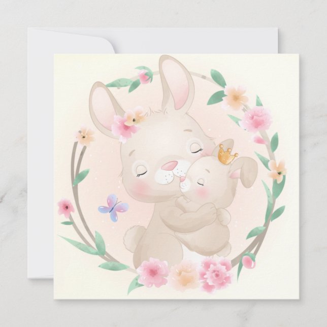 Lycklig Mors dag Julkort (Framsida)