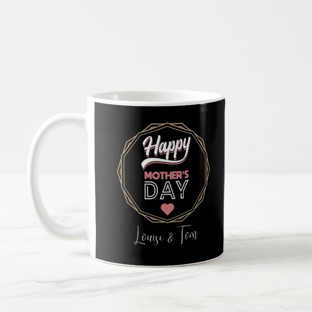 Lycklig mors dag kaffemugg (Vänster)