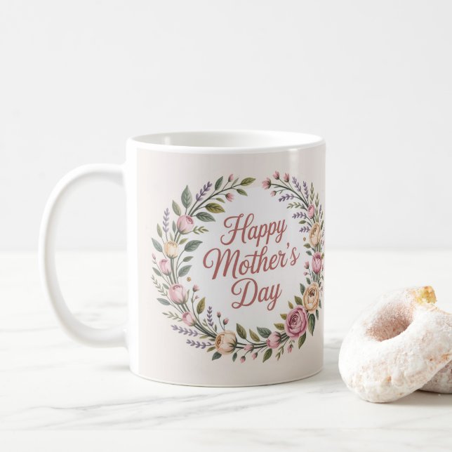 Lycklig Mors dag Kaffemugg (Med munk)