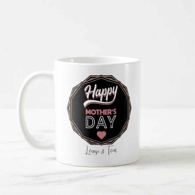 Lycklig mors dag kaffemugg (Vänster)