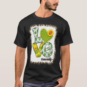 Lycklig Mors dag Kärlek Mamma, skadeaktus, blomstr T Shirt