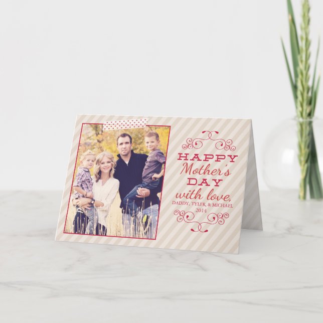 Lycklig Mors dag Kort (Framsida)