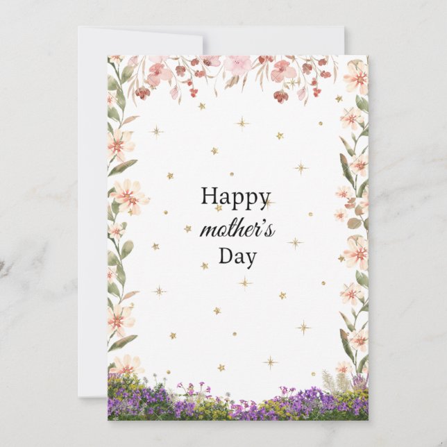 Lycklig mors dag-kort/gåva julkort (Framsida)