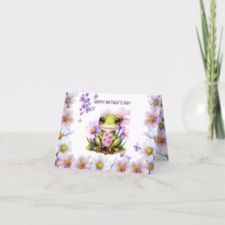 Lycklig-Mors dag-kort med frö- och blomstermaskin Helgkort
