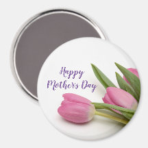 Lycklig Mors dag Lila Rosa Tulips  