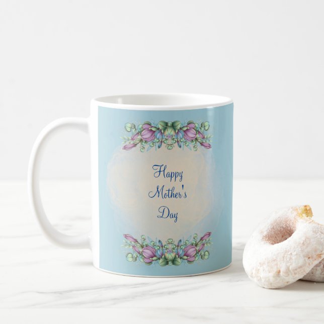 LYCKLIG MORS DAG (LJUSBLUE)COFFEE MUGG (Med munk)