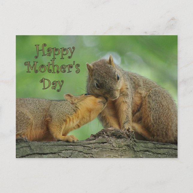 Lycklig Mors dag - Mamma och Baby Vykort (Framsida)