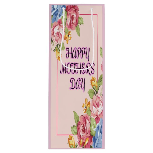 Lycklig Mors dag med blommor (Framsidan)