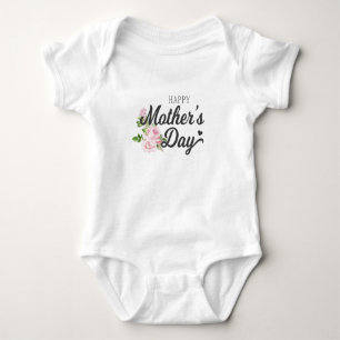 Lycklig Mors dag med Rosa ros T-Shirt