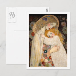 Lycklig Mors dag Mor och dottermålning Vykort