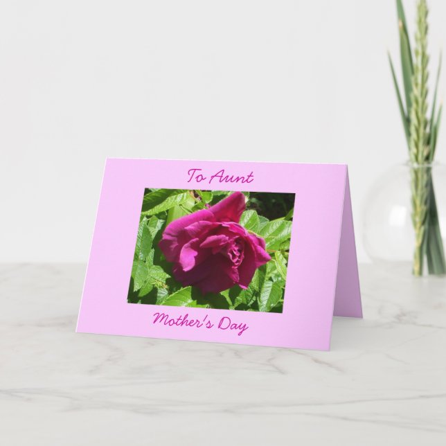 Lycklig Mors dag-Moster Kort (Framsida)