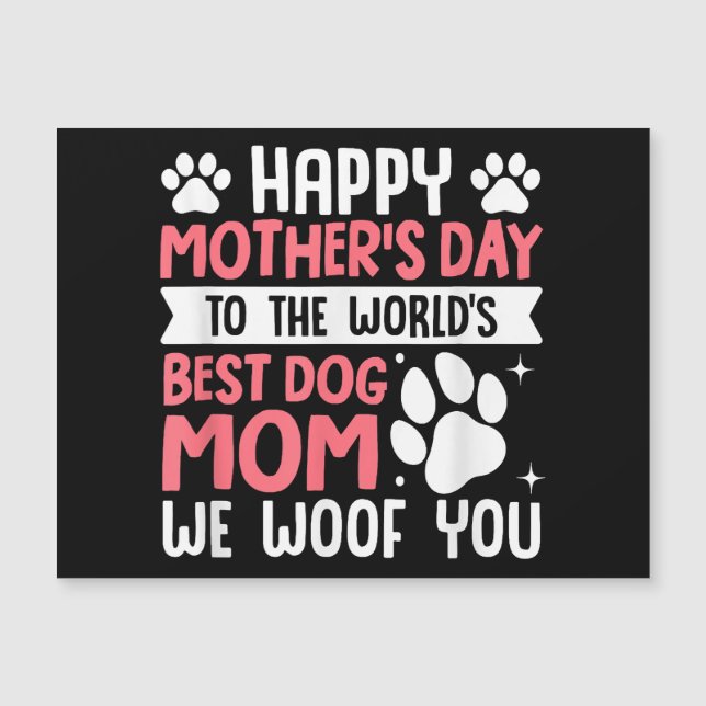 Lycklig Mors dag mot världens bästa Hund Mamma (Framsida)