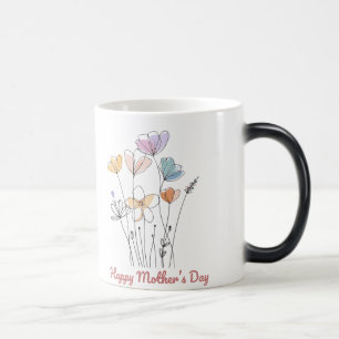 Lycklig Mors dag Mugg - en vacker Blommigt gift