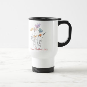 Lycklig Mors dag Mugg - en vacker Blommigt gift