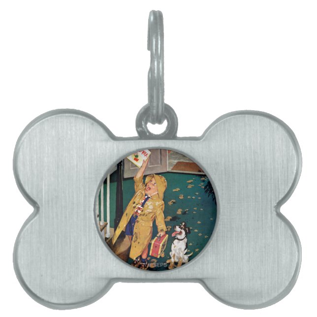 Lycklig Mors dag Namnbricka Husdjur (Framsidan)