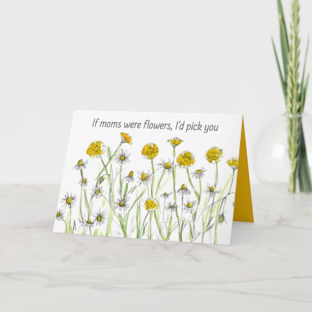 Lycklig Mors dag om Mammor vore Flotters Gult Kort (Framsida)