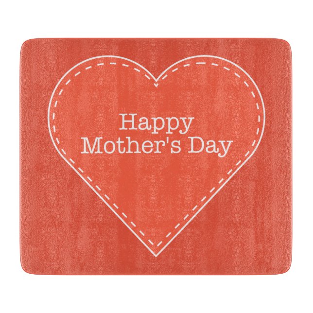 Lycklig Mors dag Orange Heart (Framsidan)