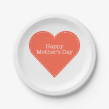 Lycklig Mors dag Orange Heart