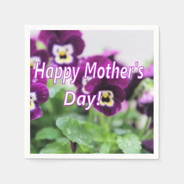 Lycklig Mors dag Pappersservett (Framsidan)
