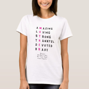 Lycklig Mors dag Personlig T Shirt