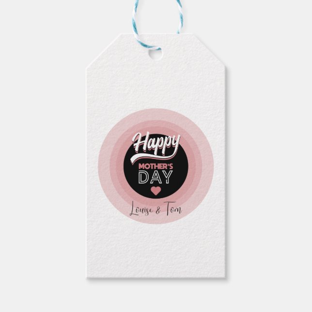 Lycklig mors dag presentetikett (Framsidan)