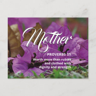 Lycklig Mors dag PROVERBS 31 Vykort