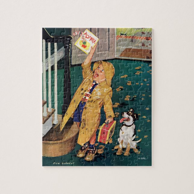 Lycklig Mors dag Pussel (Vertikal)