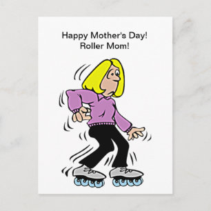 Lycklig Mors dag Roller Mamma Vykort