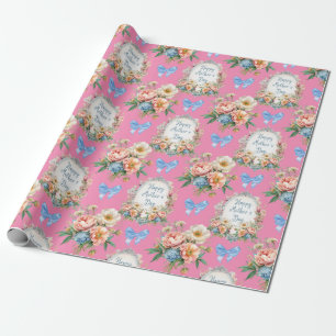 Lycklig Mors dag Romantisk Rosa Presentpapper