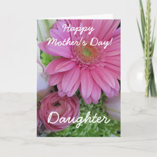 Lycklig-Mors dag---Rosa-Blommigten Kort