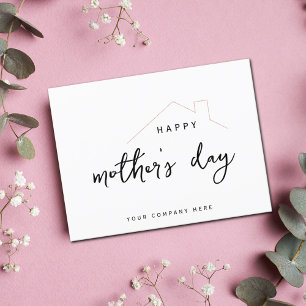 Lycklig Mors dag Rosa Gnistra House Realty Vykort
