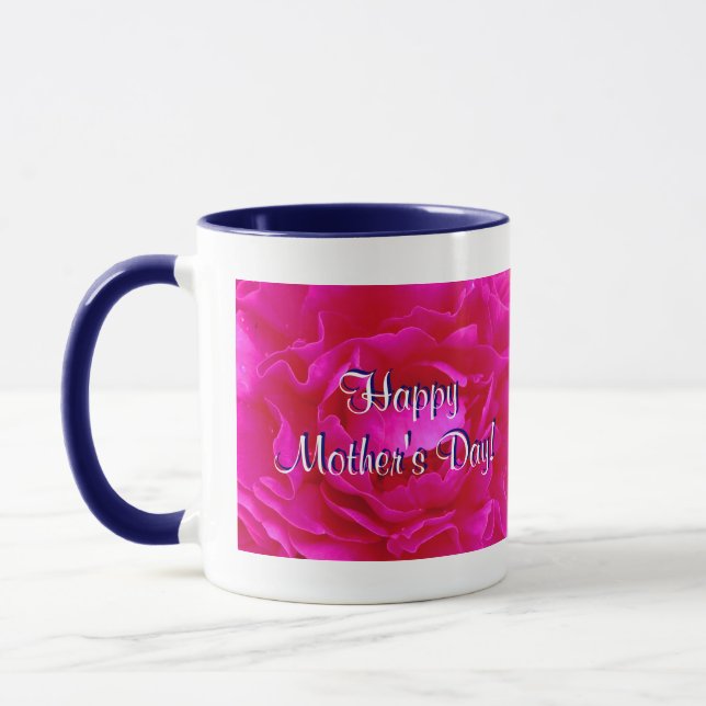 LYCKLIG MORS DAG ROSA ROS III MUGG (Vänster)