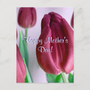 Lycklig Mors dag Rosey Tulips Vykort