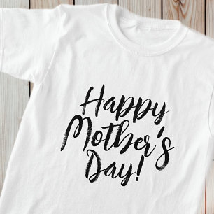 Lycklig Mors dag Simple Modern Typography T Shirt