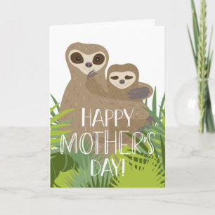 Lycklig Mors dag Sjunde Mamma och Baby Kort