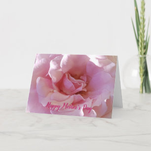 Lycklig Mors dag Soft Rosa ros Helgkort