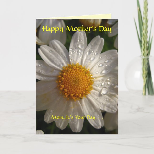 Lycklig mors dag som är känslosam kort (Framsida)