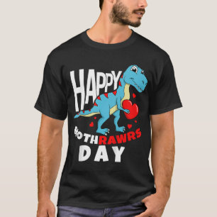 Lycklig Mors dag son till Mamma Rawr Trex Dino Tod T Shirt