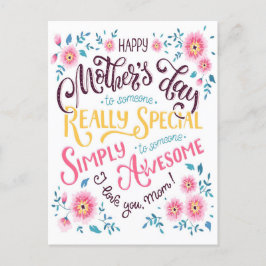 Lycklig Mors dag | Speciella och Fantastisk Mamma Helg Vykort