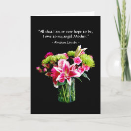 Lycklig Mors dag, Stargazer Lily Bouquet Kort