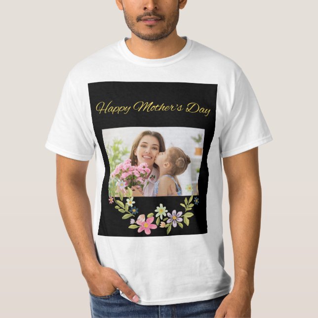 Lycklig Mors dag T Shirt (Framsida)