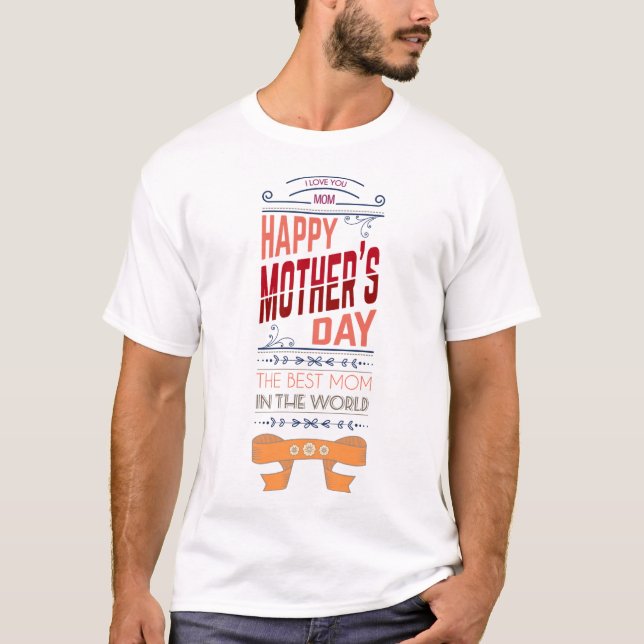 LYCKLIG MORS DAG T SHIRT (Framsida)