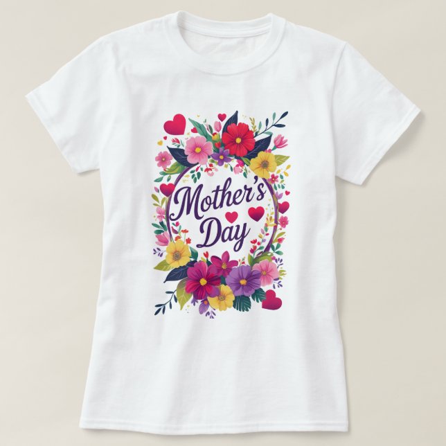 Lycklig Mors dag T Shirt (Design framsida)