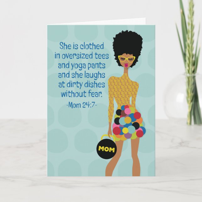 Lycklig Mors dag Tack Kort (Framsida)