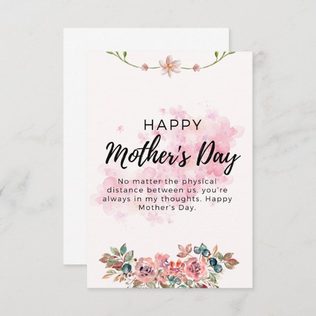 lycklig mors dag tack kort (Fram/baksida)